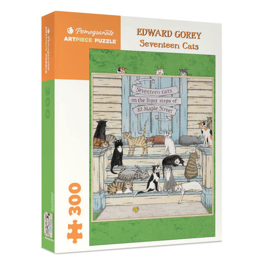 Seventeen Cats 300-Piece Jigsaw Puzzle